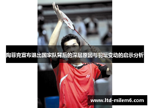 陶菲克宣布退出国家队背后的深层原因与羽坛变动的启示分析